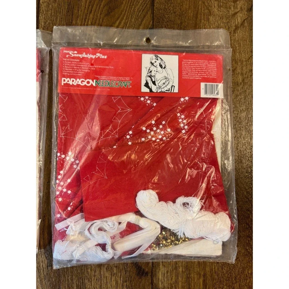 Vintage Paragon Needlecraft Snowflaking‎ Plus 16 Inch Wreath Kit #6931 New Lot 2